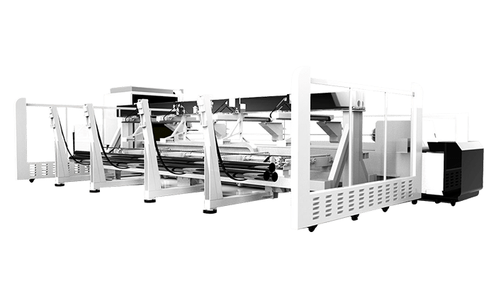 Otomatik Yükleme ve Boşaltma Boru Fiber Lazer Kesim Makinesi Kaplamaları