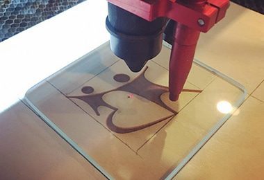 CO2 lézeres jelölő minták