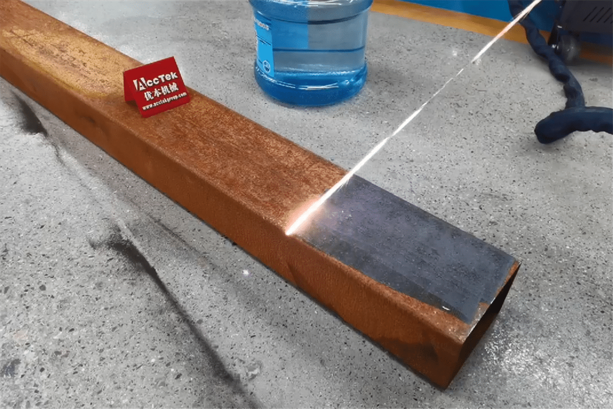 Laser Rust Removal VS Traditional Rust Removal AccTek Laser