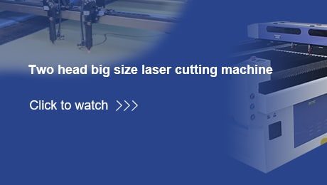 Máquina de corte a laser CO2 de cabeça dupla