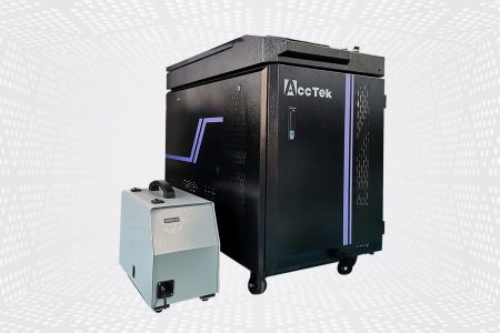 Saldatrice laser a fibra con trainafilo automatico