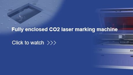 Machine de marquage laser CO2 entièrement fermée