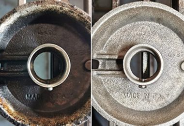 Muestras de limpieza láser