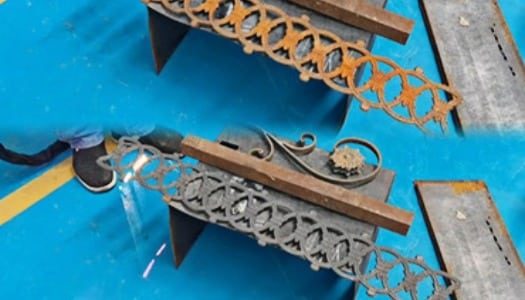 Mẫu làm sạch bằng laser