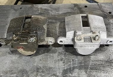 Muestras de limpieza láser