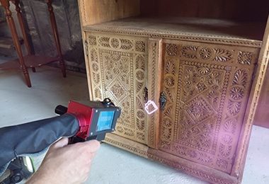 Muestras de limpieza láser