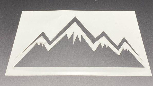 マイラーのレーザー切断サンプル