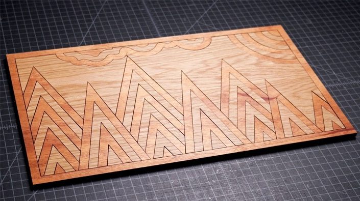 Laser Cutting Sample of Timber