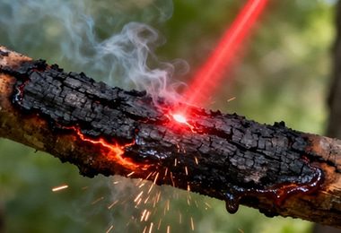 Exemples de déblaiement d'obstacles au laser