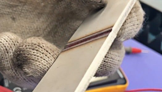Échantillons de soudage au laser