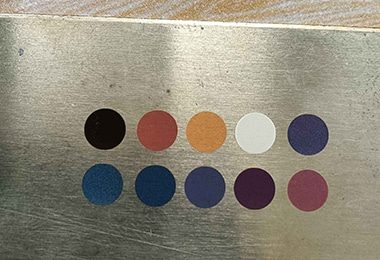 Vzorky laserového značení MOPA