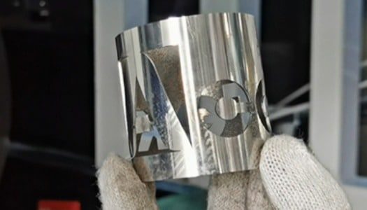Amostras de corte a laser de fibra tubular