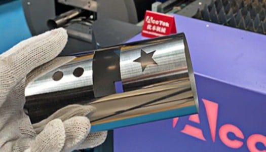 Amostras de corte a laser de fibra tubular