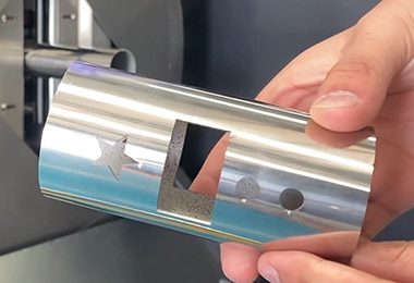 Muestras de corte láser de tubos