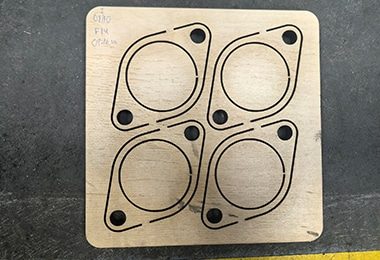 Próbki drewna do cięcia laserowego