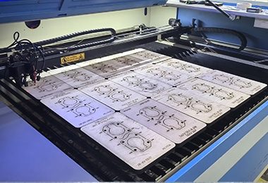 Próbki drewna do cięcia laserowego